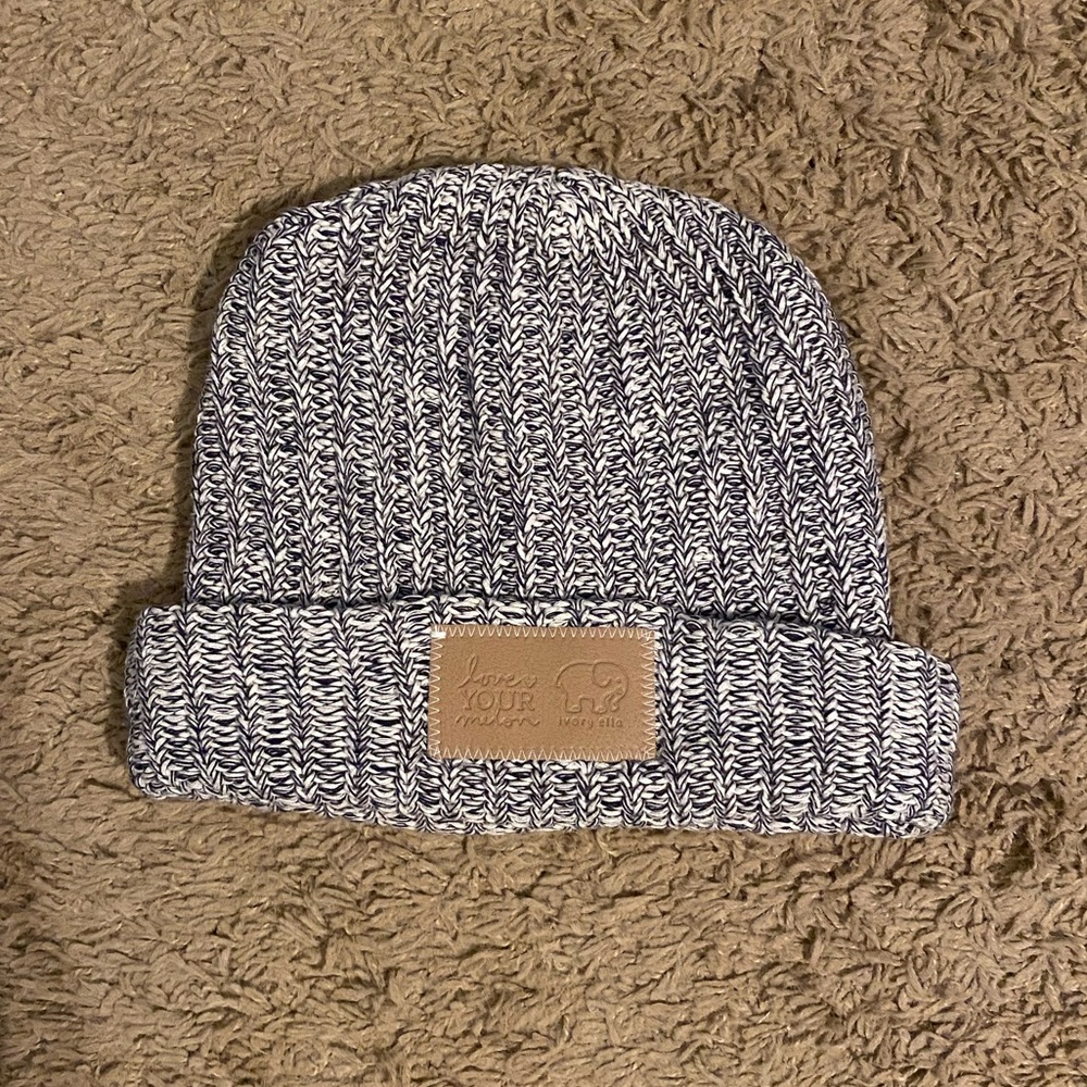 Love Your Melon Ivory Ella Winter Hat